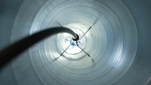 centrador rotair para limpieza de conductos de aire