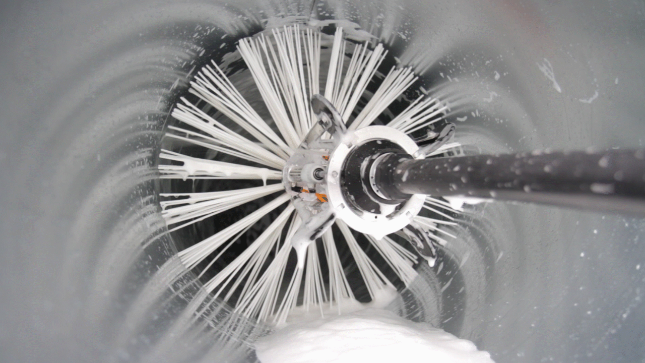 centrador neumático para cepillos en conductos