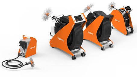 ROTARY BRUSH SYSTEMS FOR CLEANING KITCHEN EXHAUST SYSTEMS